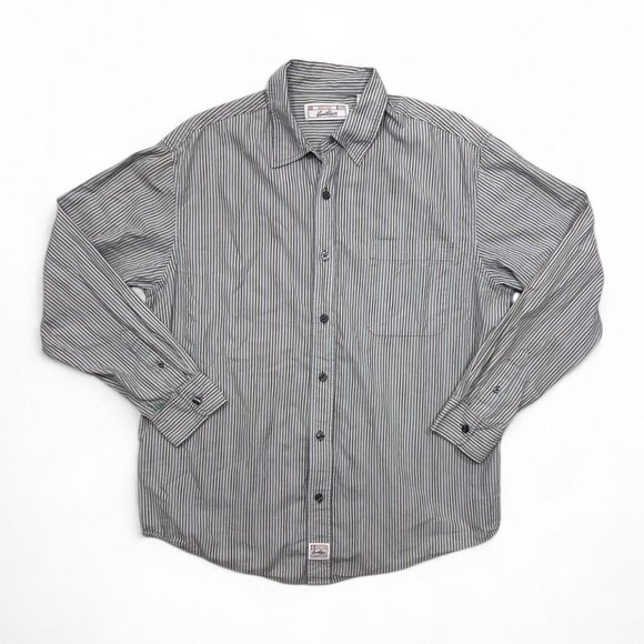 Vintage Levis‎ Button Up Men’s Pinstriped Large Cotton Casual Long Sleeve - Picture 1 of 6